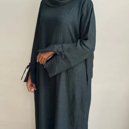 Vêtements de prière musulmans pour femmes, Kaftan, Robe musulmane, Abaya, Niqab, tiens imar, Ramadan, Dubaï, Turquie, Noir, 2025 – Image 4
