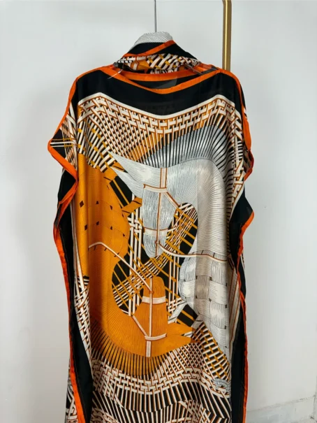 Superbe robe caftan à motifs africains pour femmes, vêtements du Ramadan grande taille – Image 5